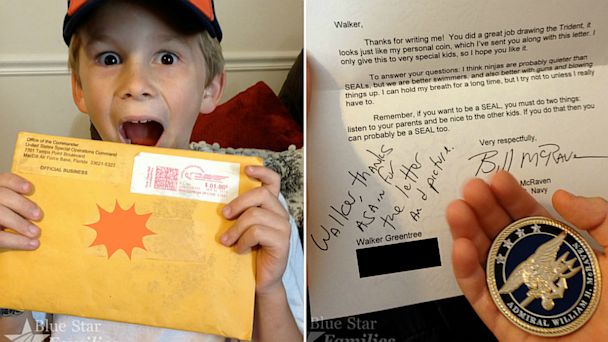SEALS or Ninjas? 6-Year-Old Boy’s Letter Gets Admiral’s Response